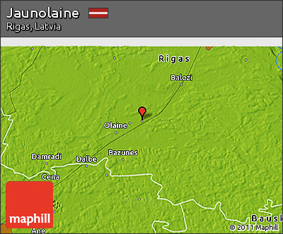Physical 3D Map of Jaunolaine
