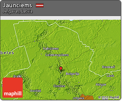 Physical 3D Map of Jaunciems