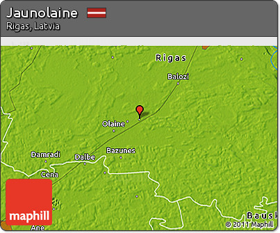 Physical 3D Map of Jaunolaine