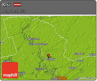 Physical 3D Map of Ķīši