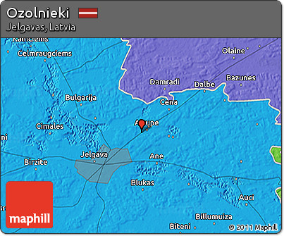 Political 3D Map of Ozolnieki