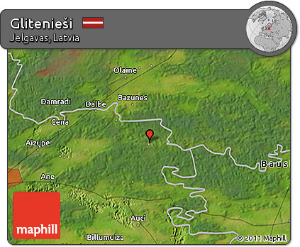 Satellite 3D Map of Glitenieši