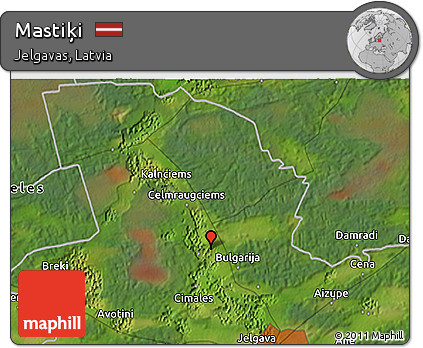 Satellite 3D Map of Mastiķi
