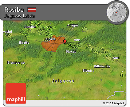 Satellite 3D Map of Rosiba
