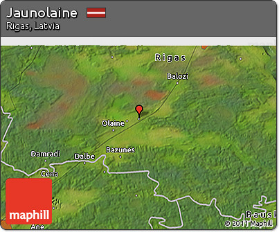 Satellite 3D Map of Jaunolaine
