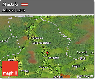 Satellite 3D Map of Mastiķi