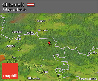 Satellite 3D Map of Glitenieši