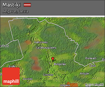Satellite 3D Map of Mastiķi