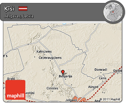 Shaded Relief 3D Map of Ķīši