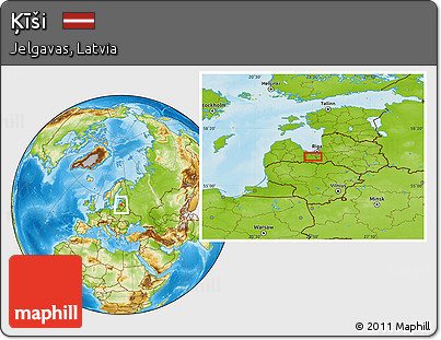 Physical Location Map of Ķīši