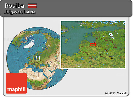 Satellite Location Map of Rosiba