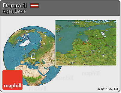 Satellite Location Map of Damradi