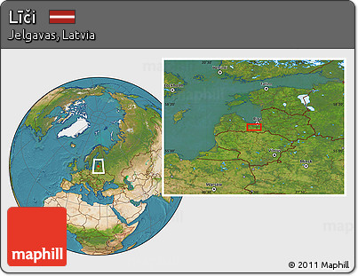 Satellite Location Map of Līči