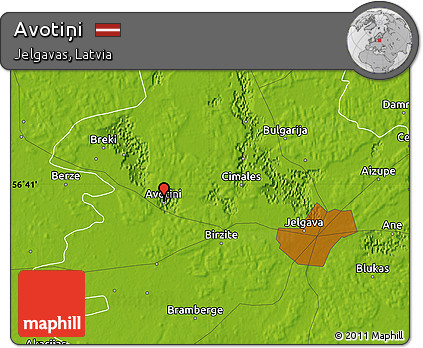 Physical Map of Avotiņi