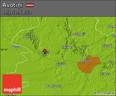 Physical Map of Avotiņi