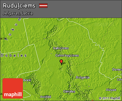 Physical Map of Ruduļciems