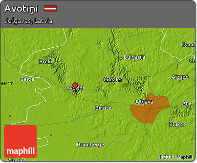 Physical Map of Avotiņi