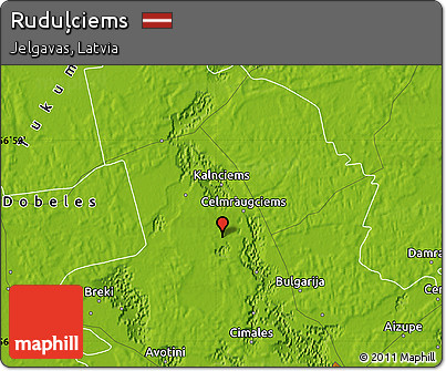 Physical Map of Ruduļciems