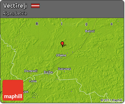 Physical Map of Vectīreļi