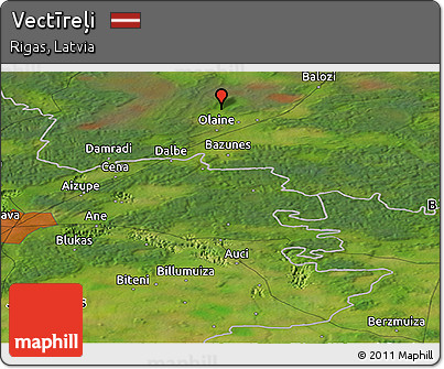 Satellite Panoramic Map of Vectīreļi