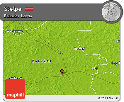 Physical 3D Map of Stelpe