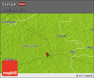 Physical 3D Map of Stelpe