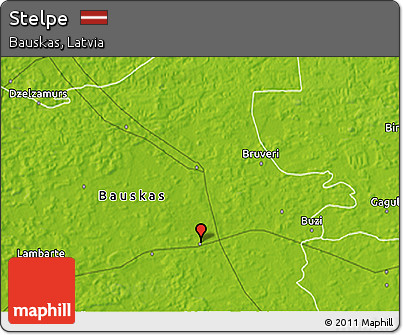 Physical 3D Map of Stelpe