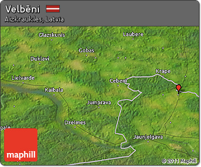 Satellite 3D Map of Velbēni