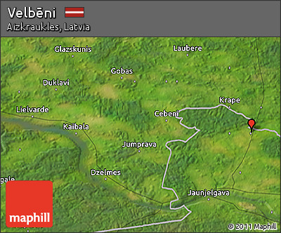 Satellite 3D Map of Velbēni