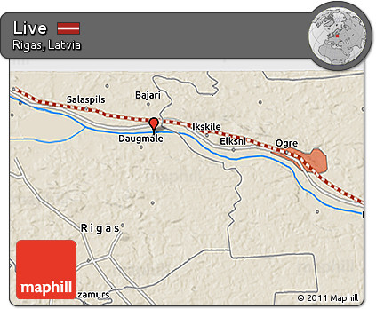Shaded Relief 3D Map of Live