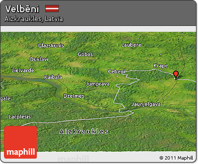 Satellite Panoramic Map of Velbēni
