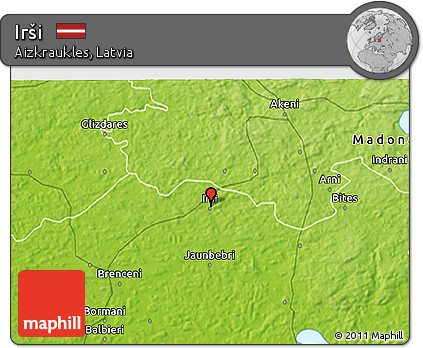Physical 3D Map of Irši