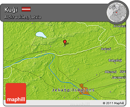 Physical 3D Map of Kuģi