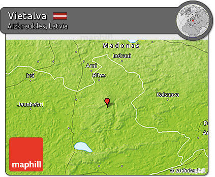 Physical 3D Map of Vietalva