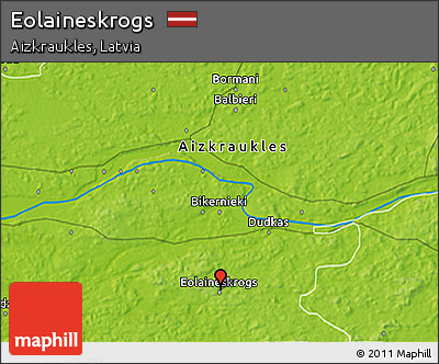 Physical 3D Map of Eolaineskrogs