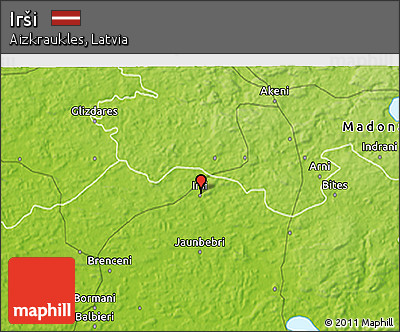 Physical 3D Map of Irši