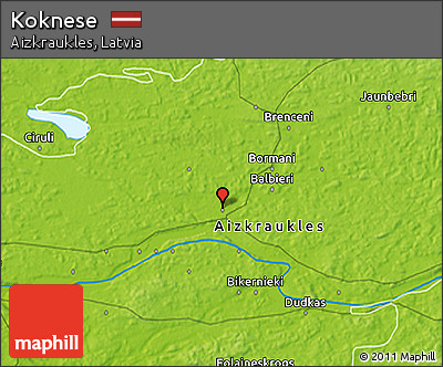 Physical 3D Map of Koknese