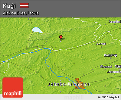 Physical 3D Map of Kuģi