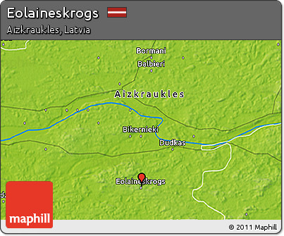 Physical 3D Map of Eolaineskrogs