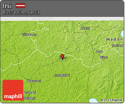 Physical 3D Map of Irši