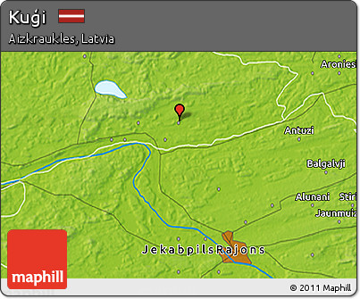Physical 3D Map of Kuģi