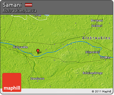 Physical 3D Map of Samani