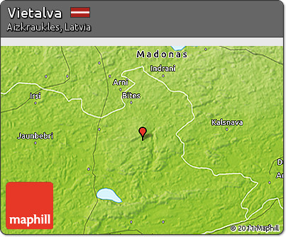 Physical 3D Map of Vietalva