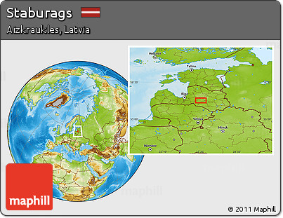 Physical Location Map of Staburags
