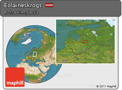 Satellite Location Map of Eolaineskrogs