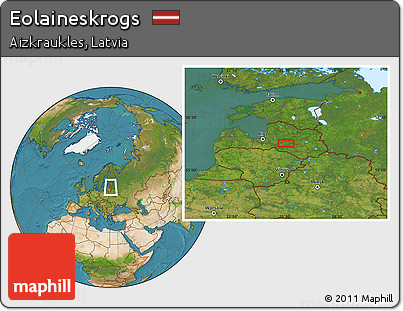 Satellite Location Map of Eolaineskrogs