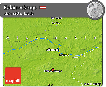 Physical Map of Eolaineskrogs