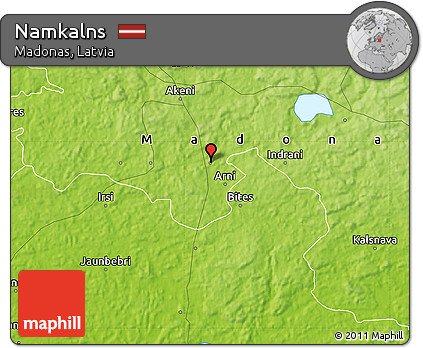 Physical Map of Namkalns
