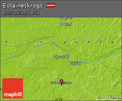 Physical Map of Eolaineskrogs
