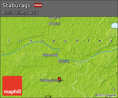 Physical Map of Staburags